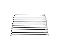 SHANGCHESO For Bicycle 13G Diameter 2.3mm Length 102-256mm spokes #45 Steel + nipples 10 Pcs/lot(165mm36PCS)