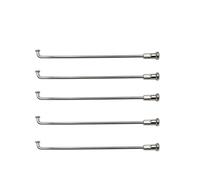 SHANGCHESO Material 304 Stainless Steel Round Body J-bend Equal Diameter Motorcycle Spokes Diameter 4.0mm Sliver Color Electric Bike Spokes(Length 239mm)