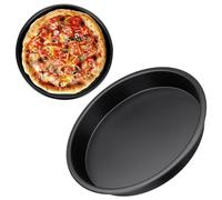 SHANGFENG 8 inch Baking Tray Non Stick Bakeware Pizza Pan Carbon Steel Pizza Oven Tin Round Pizza Oven Sheet Pan for Baking Oven, Pie Dish, Home Kitchen
