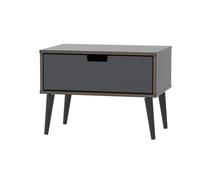 Shanghai B Side Table Dark Grey 1 Drawer 58cm