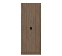Shanghai C Tall Wardrobe Dark Walnut 1 Shelf 77cm