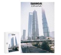 Shanghai China Cityscape Puzzle for Adults, 1000 PCS, Illustrated Jigsaw Edition, A Focused Activity for Patient Adult Puzzlers, at Home