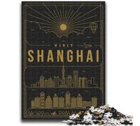 Shanghai China Jigsaw Puzzles for Adults 1000 Jigsaws, Family Entertainment Toys Is Ideal As A Gift for The Whole Family 1000pcs (50x75cm)