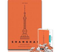 Shanghai China Jigsaw Puzzles for Adults 2000 Piece,for Educational Game Challenge Toy for Is Ideal As A Gift for The Whole Family 70x100cm