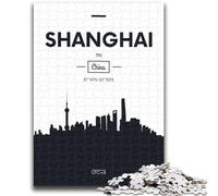 Shanghai China Jigsaw Puzzles for Adults Teenagers Jigsaws Puzzle,Help The Brain Exercise Addictive Toys to Cultivate Patience Great Gift (50x75cm)