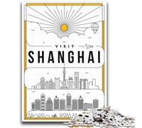 Shanghai China Jigsaws 1000 Pieces for Teenagers, Challenging Game Toys Every Piece Is Unique - Challenging Family Fun Game 2000pcs (70x100cm)