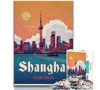 Shanghai Jigsaws 1000 Pieces for Adults,Challenging Game And Family Play for Is Ideal As A Gift for The Whole Family 38x26cm