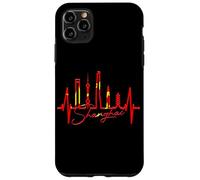 Shanghai Skyline Heartbeat Heart China Asia I Love Shanghai Case for iPhone 11 Pro Max