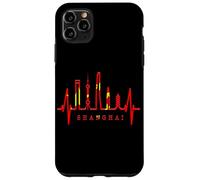Shanghai Skyline Heartbeat Heart China Asia I Love Shanghai Case for iPhone 11 Pro Max