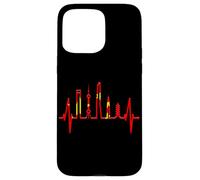 Shanghai Skyline Heartbeat Heart China Asia I Love Shanghai Case for iPhone 15 Pro Max