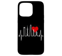 Shanghai Skyline Heartbeat Heart China Asia I Love Shanghai Case for iPhone 15 Pro Max
