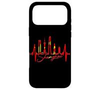 Shanghai Skyline Heartbeat Heart China Asia I Love Shanghai Case for iPhone 17 Pro Max