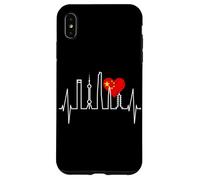 Shanghai Skyline Heartbeat Heart China Asia I Love Shanghai Case for iPhone XS Max