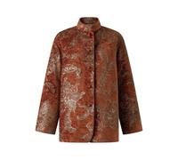 Shanghai Tang floral-jacquard jacket - Brown 42-44-46