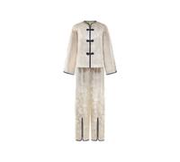 Shanghai Tang floral knot pyjama set - Neutrals 40