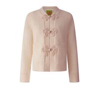 Shanghai Tang flower-embellished wool cardigan - Neutrals 40-42-44-46-48