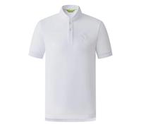 Shanghai Tang horse-embroidered mandarin-collar polo shirt - White 46-50-54
