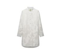 Shanghai Tang jacquard-patterned shirt dress - White 40-42-44