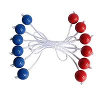 SHANGHh Golf Balls, Ladder Golf Ball for Throwing Games, Ladder Golf Ball for Toss Game, 6 Sets Hard Golf Training Balls, Outdoor Game, Mixed Colours Ball Sets, Blue,Red