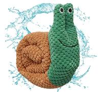 shangjia Dog Snail Chew Toy | Squeaky Treat Dispensing Crinkle Plush Snuffle Toys | Puzzle Dog Hiding Treat Toys for Dogs Slow Feeding Chews Exercise