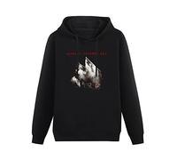SHANGKEAI Genesis Seconds Out Printing Graphic Mens Sweatshirts Unisex Black Hooded L