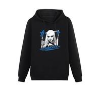 SHANGKEAI Liv Morgan Watch Me Printing Graphic Mens Sweatshirts Unisex Black Hooded S