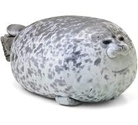 SHANGMAOYO Plush Pillow Chubby Blob Seal Pillow Cute Seal Plush Toy Cotton Stuffed Animals Ocean Animal Soft Fluffy Plush Toy Doll Birthday Gifts for Kids and Adults (60cm)