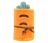 SHANGMAOYO Throw Blanket 80 * 100cm Lightweight Comforter Cartoon Coral Fleece Air Conditioning Blanket Gifts for Women, Cartoon Animals Blanket for Sofa, Couch (Carrot)