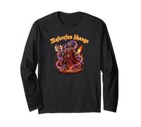 Shango Xango Ifa Orisha Goddess Yoruba Religion Chango Long Sleeve T-Shirt