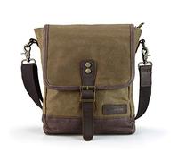SHANGRI-LA Messenger Bag for Men and Women with Multi-Pockets, Canvas Purse Water Resistant Cross Body Sling Pack, Vintage Shoulder Satchel Bag