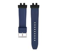 Shangshi Rubber Replacement Band Strap Watch Band For Casio GMW-B5000 GM-B2100 (black blue)