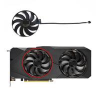 SHANGYG 90MM 4PIN T129215SU DUAL RTX 2060S EVO GPU Fan，For ASUS DUAL-RTX 2080S 2080 2070S 2070 Graphics card cooling fan Replacement parts(Fan-A)