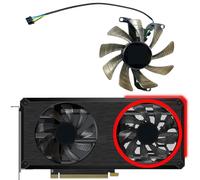 SHANGYG For PNY for GeForce RTX3060 3060ti XLR8 REVEL EPIC-X Dual Fan Graphics Card Replacement Replacement parts(Right fan)