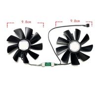 SHANGYG For SAPPHIRE for Radeon R9 380 380X for NITRO Graphics Card Replacement Fan GAA8B2U Replacement parts(Right fan)