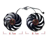 SHANGYG For SAPPHIRE for Radeon RX6600 6600XT 6650XT PULSE Graphics Card Replacement Fan Replacement parts(Left fan)
