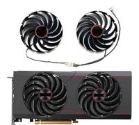 SHANGYG For SAPPHIRE for Radeon RX6700 6700XT PULSE Graphics Card Replacement Fan FD10015M12D Replacement parts(A set of fans)