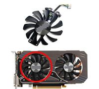 SHANGYG For ZOTAC for GeForce for GTX1060 960 4GB GDDR5 Graphics Card Replacement Fan GA81S2U Replacement parts(Left fan)