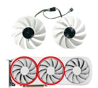 SHANGYG For ZOTAC for GeForce RTX4070ti 4070ti SUPER 4080 4080s for TRINITY OC for WHITE for Graphics Card Replacement Fan GA92S2U Replacement parts(Middle left fan)