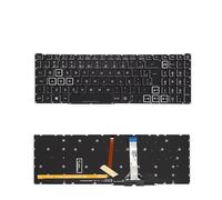 SHANGYG Russian Backlit Keyboard For for Nitro 5 AN515-56 -57 for Gaming Laptop for LG05P_N10BRL/N14BRL(BR White RGB Light)