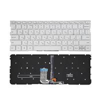 SHANGYG Russian English Laptop keyboard For Xiaomi for MI for Air 13.3 inch backlit 9Z.ND7BW.601 MK10000039161 sliver(RU Silvery Backlight)