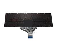 SHANGYG US Colorful RGB Backlit Keyboard For HP for OMEN for Plus 17-CB 17-cb0020nr cb1038ur English Laptop Keyboards Backlight PK132K01B01(Red backlight)