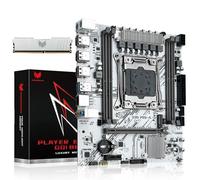 SHANGZHAOYUAN X99 PR9-A Motherboard with 16GB 2133MHz DDR4 RAM, Intel LGA 2011-3 Motherboard for Xeon E5 V3 V4 Processors (DDR4 Slot, PCIe 3.0, M.2 Protocol, SATA 3.0, USB 3.0, Gigabit LAN)