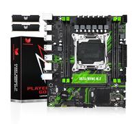 SHANGZHAOYUAN X99 PR9 Motherboard and DDR4 RAM 8GB*2, LGA 2011-3 Motherboard for Intel Xeon E5 V3 V4 Processors (DDR4 Slot, PCIe 3.0, M.2 Protocol, SATA 3.0, USB 3.0, Gigabit LAN)