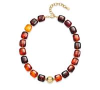 ShanHaiLink Chunky Beaded Necklace for Women, Colorful Resin Statement Necklace, Adjustable Bubble Choker, Trendy Boho Y2K Jewelry for Beach Vacation Summer Outfit, Gift for Her, Adjustable, Resin