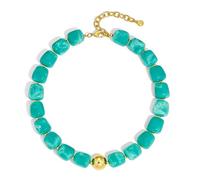 ShanHaiLink Chunky Beaded Necklace for Women, Colorful Resin Statement Necklace, Adjustable Bubble Choker, Trendy Boho Y2K Jewelry for Beach Vacation Summer Outfit, Gift for Her, Adjustable, Resin