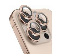 Shani for iPhone 16 pro/ 16 pro max camera lens protector, Ant Scratch Sapphire Glass & Metal Alloy Sapphire Glass Material lens Cover, Military-Grade Drop Protection (Desert Titanium 16 pro max lens)