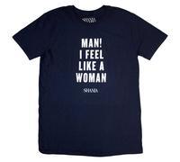 Shania Twain Man I Feel Like A Woman Navy Blue Small Unisex T-Shirt