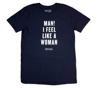 Shania Twain Man I Feel Like A Woman Navy Blue Small Unisex T-Shirt