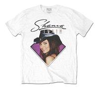 Shania Twain T Shirt Purple Photo Logo Official Unisex White M