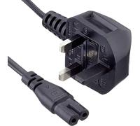 ShaniTech 2M C7 Power Cable Lead, 2 Pin Fig 8 Power Lead UK Plug to C7